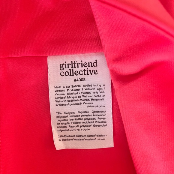 NWT Girlfriend Collective High-Rise Compressive Leggings - Lollipop (Red) - Picture 6 of 6